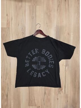 Better Bodies Legacy Black Graphic T-Shirt Size S